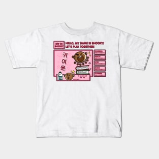 BT21- Shooky Game Style Kids T-Shirt